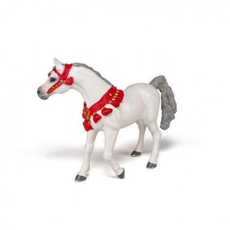 Papo Figurina Cal Arab Alb De Parada - poza 3