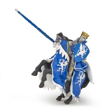 Papo Figurina Calul Regelui Cu Blazon Dragon Albastru - poza 1