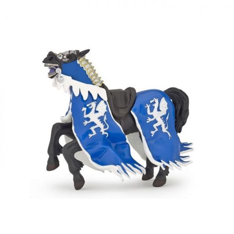Papo Figurina Calul Regelui Cu Blazon Dragon Albastru - poza 2