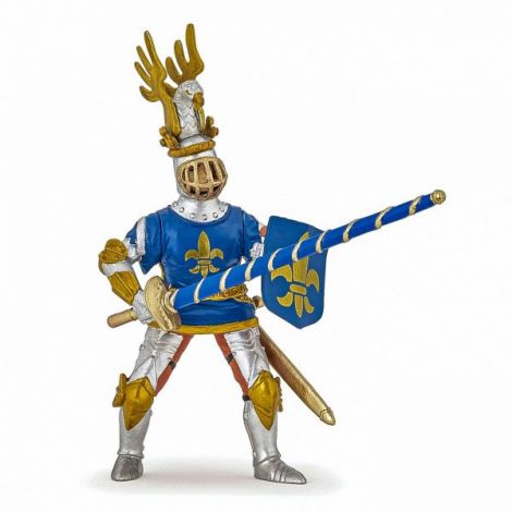 Papo Figurina Cavaler Crin Albastru - poza 2