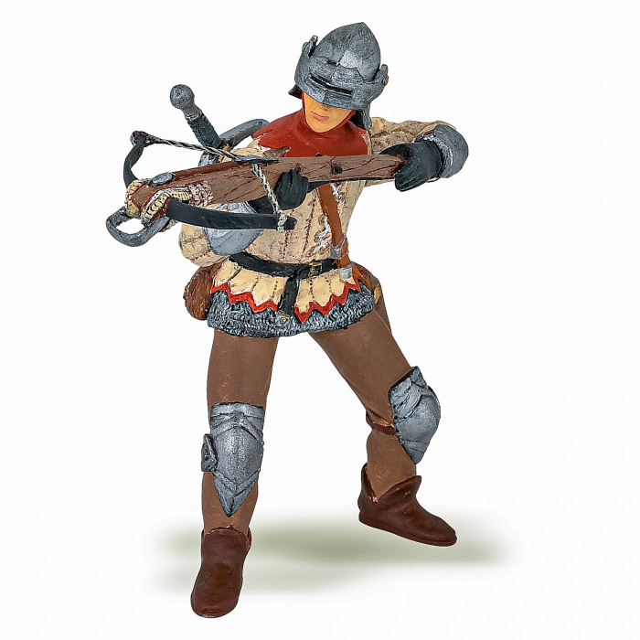 Papo - Figurina Cavaler cu Arbaleta Rosu
