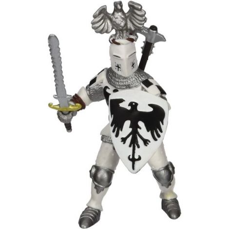 Papo Figurina Cavaler Cu Pene Alb - poza 1