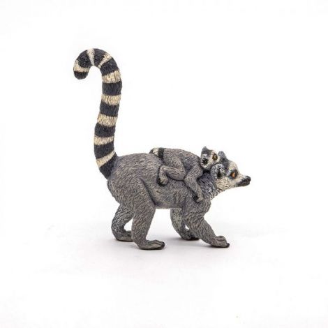Papo Figurina Lemur Cu Pui - poza 2