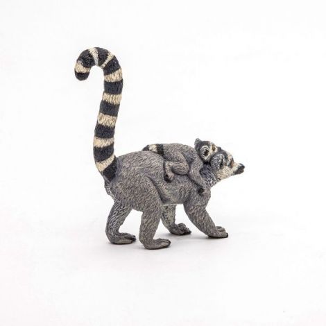 Papo Figurina Lemur Cu Pui - poza 3