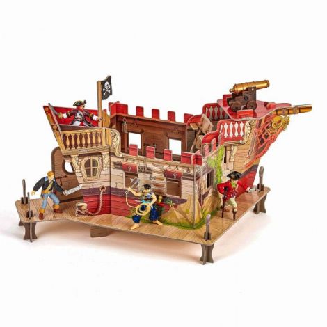Papo Figurina Puzzle 3d Corabie Pirati - poza 3