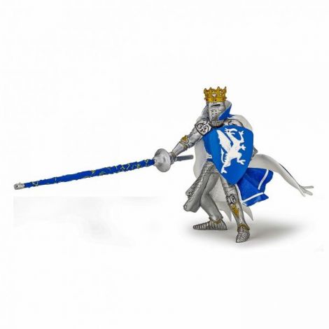 Papo Figurina Rege Cu Blazon Dragon Albastru - poza 1