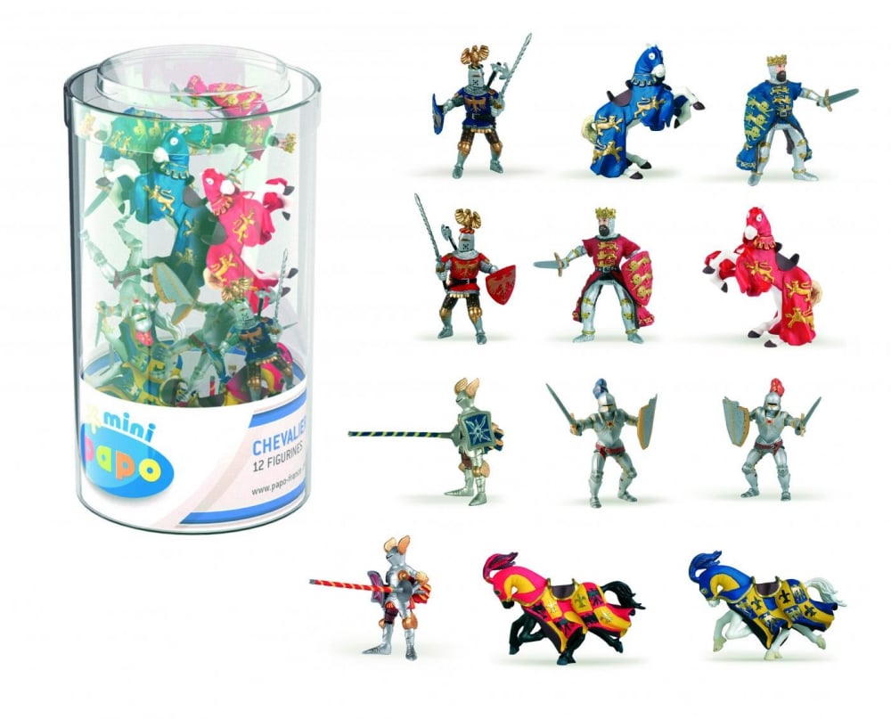 PAPO FIGURINA SET MINI CAVALERI 12 PIESE