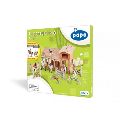 Papo Figurina Set Poney Club-boxa Carton+4 Figurine - poza 2