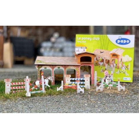 Papo Figurina Set Poney Club-boxa Carton+4 Figurine - poza 4