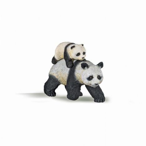 Papo Figurina Ursulet Panda Cu Pui - poza 1