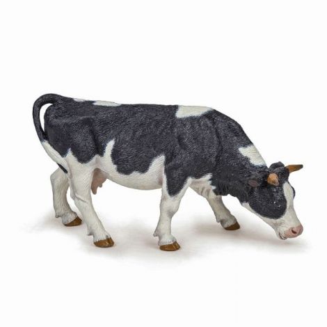 Papo Figurina Vaca Alb Cu Negru - poza 1