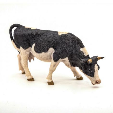 Papo Figurina Vaca Alb Cu Negru - poza 3