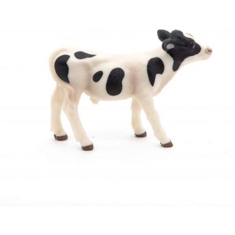 Papo Figurina Vitel Alb Cu Negru - poza 3