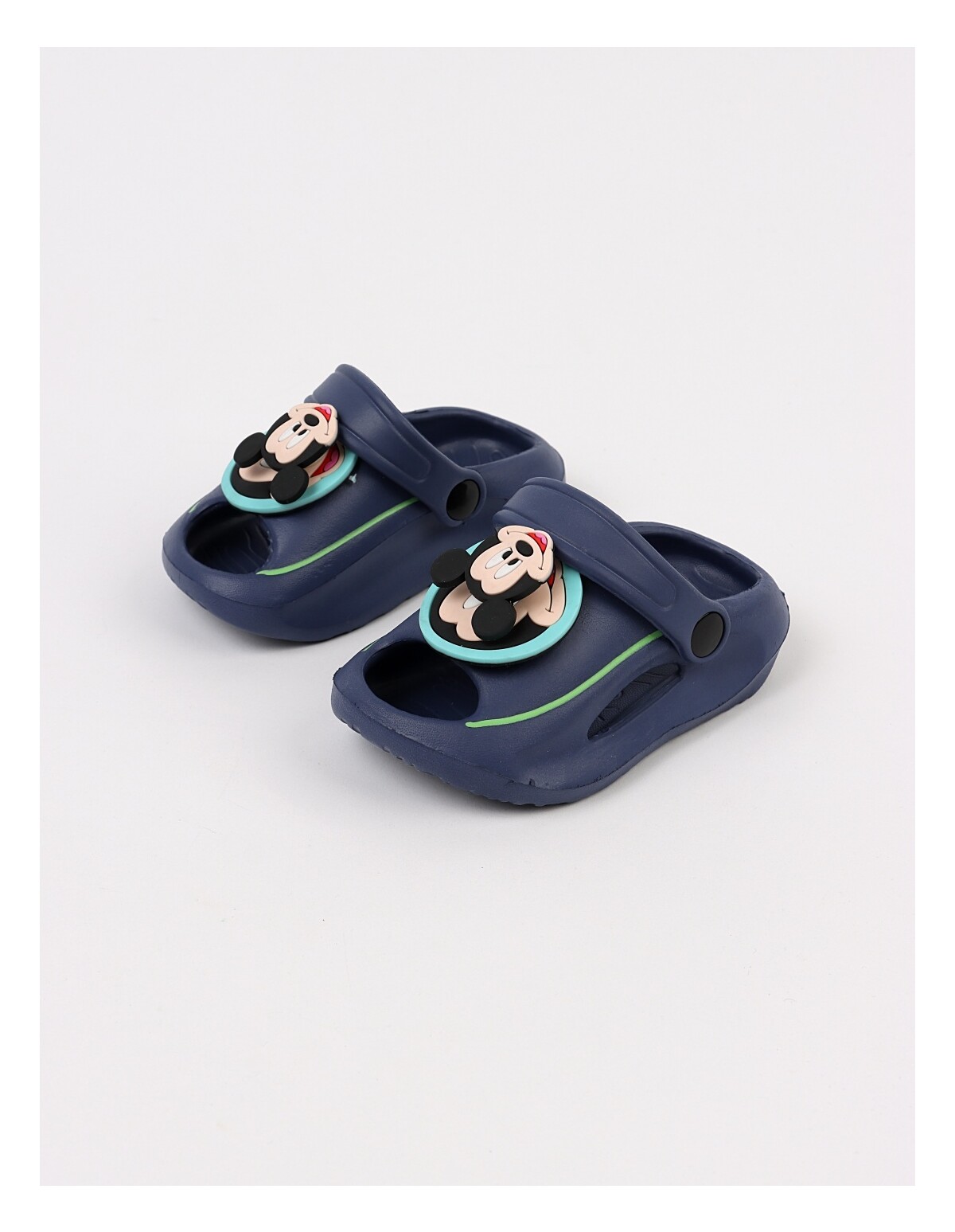 Papuci spuma Jibbtz rotativ Mickey, bleumarin
