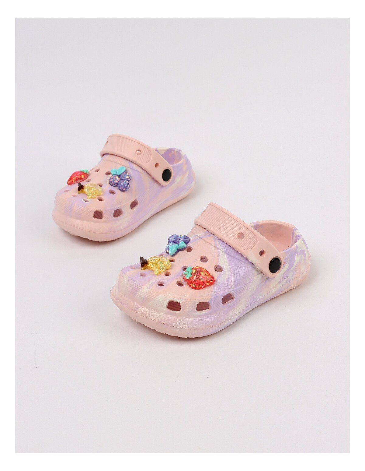 Papuci spuma usori Jibbtz Fruit, corai
