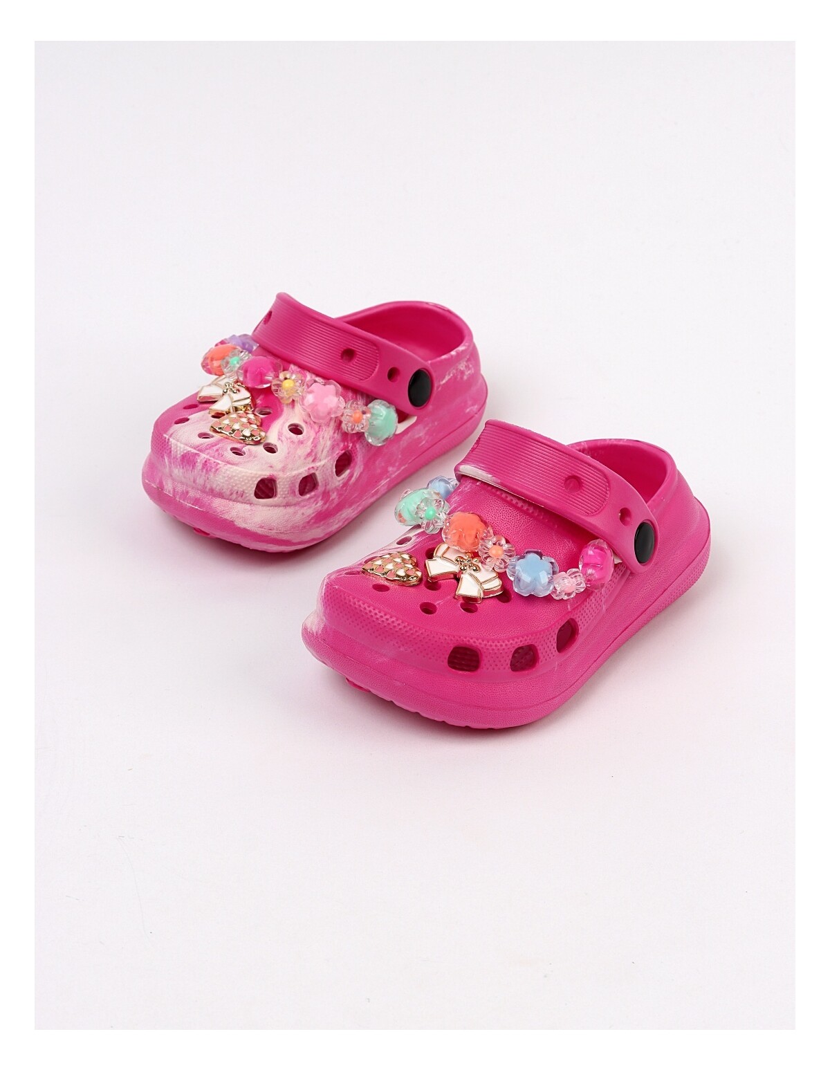 Papuci spuma usori Jibbtz Jewelry, ciclam