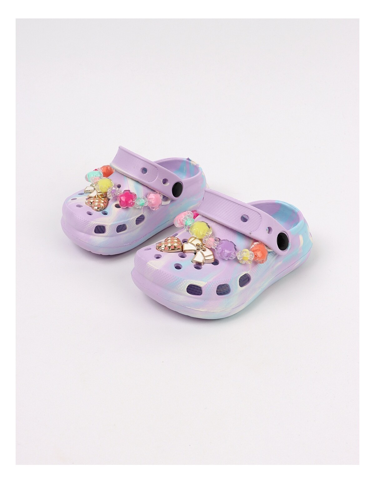 Papuci spuma usori Jibbtz Jewelry, mov