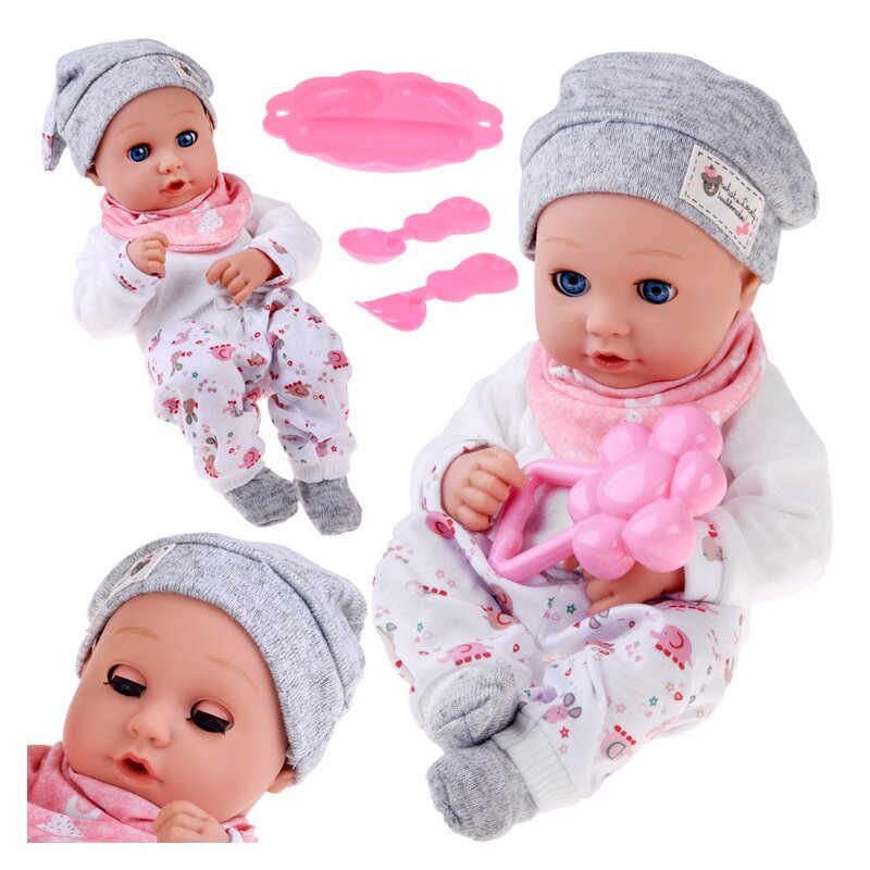 Papusa 32 cm, Cu ochi mobili si accesorii