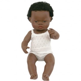 Papusa baiat african 38 cm - Miniland