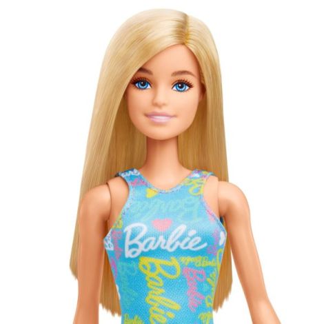 Papusa Barbie Blonda Cu Rochita Albastra - poza 4