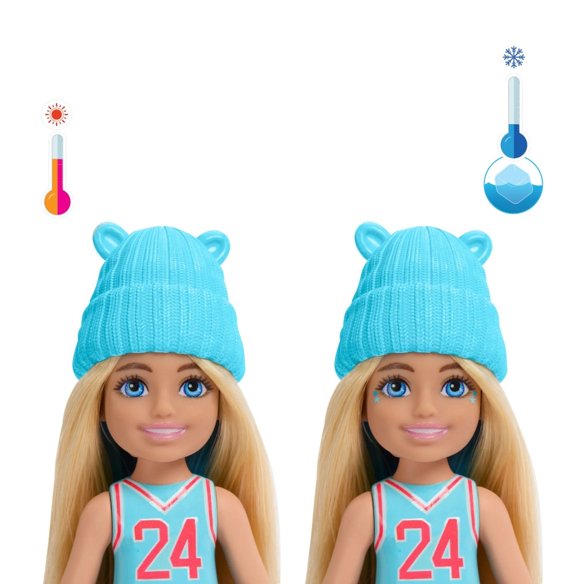 Papusa Barbie Chelsea Colour Reveal Sporty Totally Denim - poza 4