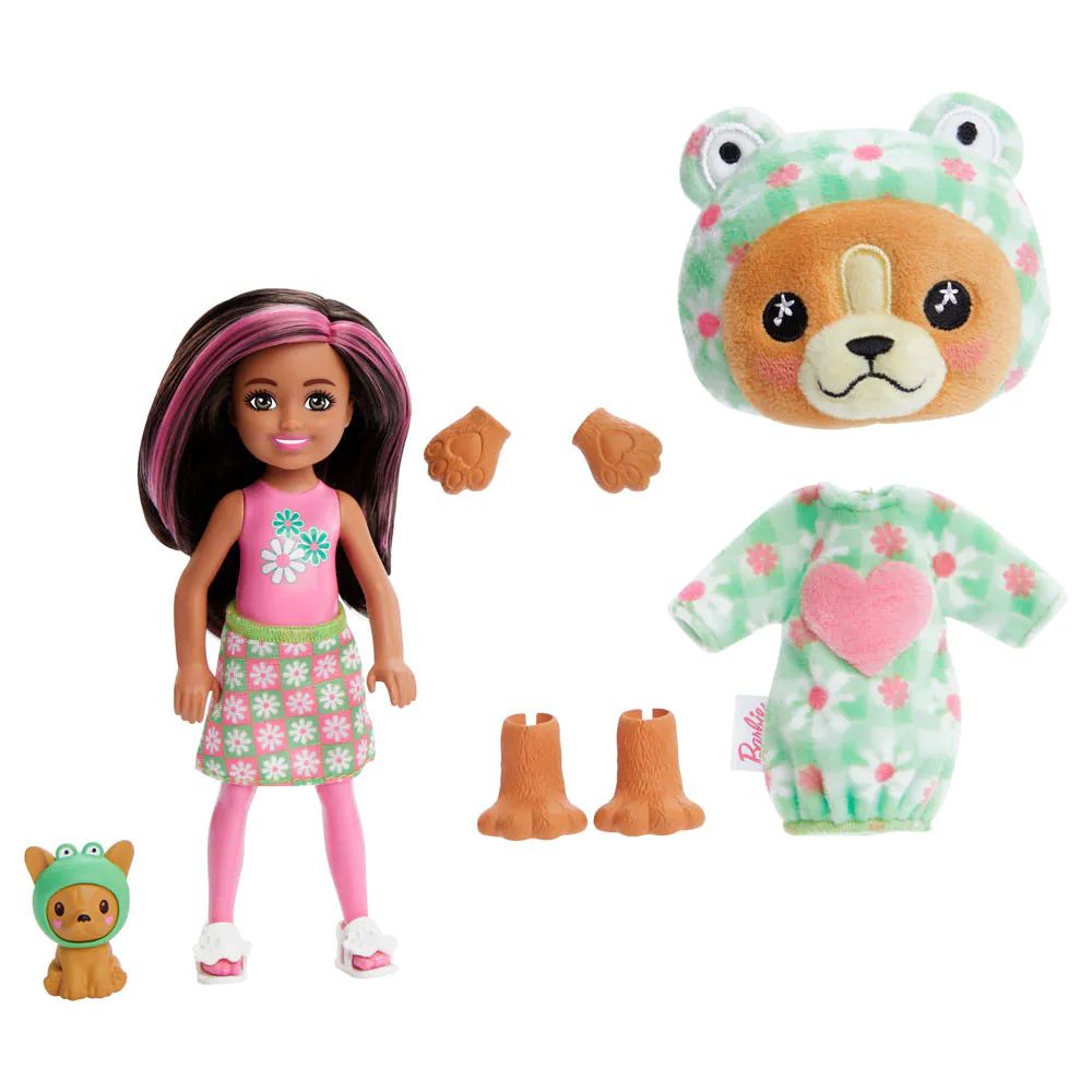 Papusa Barbie Chelsea Cutie Reveal Costum cu animalut 13 cm - poza 2