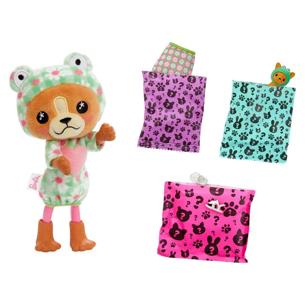 Papusa Barbie Chelsea Cutie Reveal Costum cu animalut 13 cm - poza 3