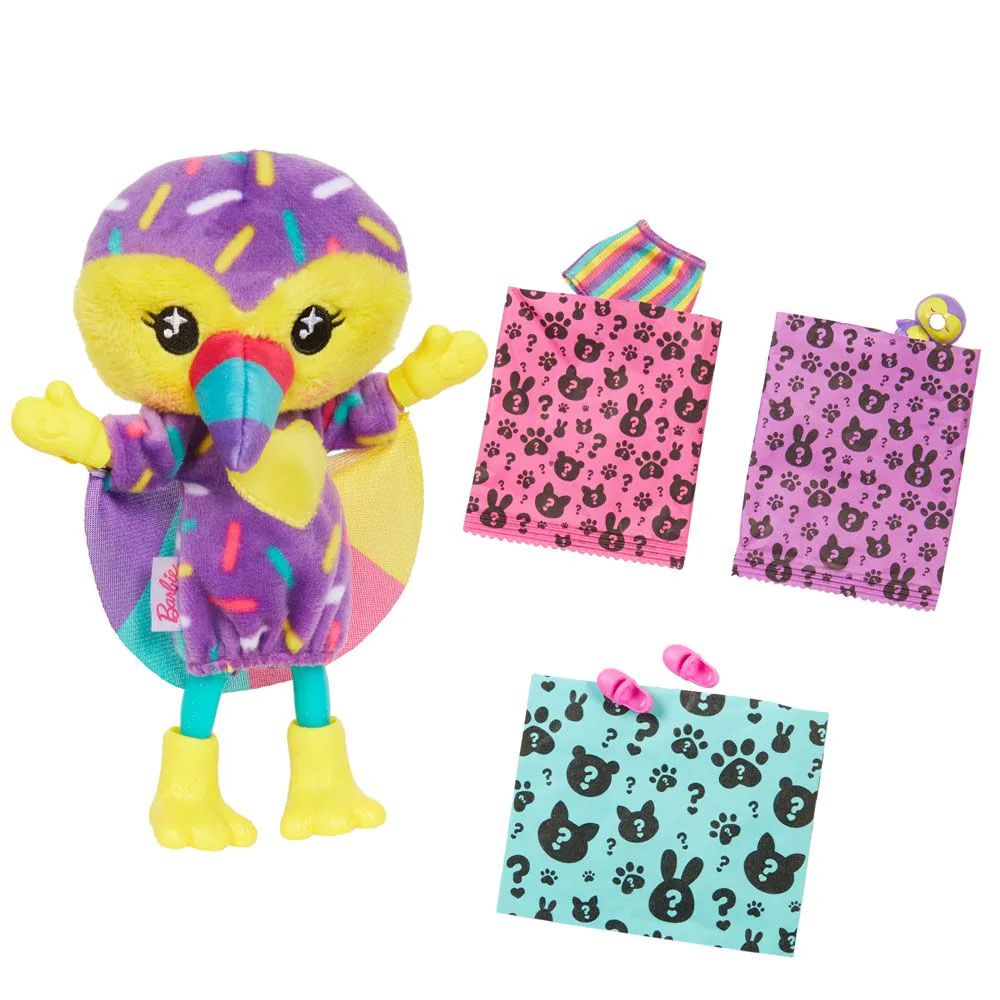 Papusa Barbie Chelsea Cutie Reveal Jungle Friends Toucan 13 cm - poza 3