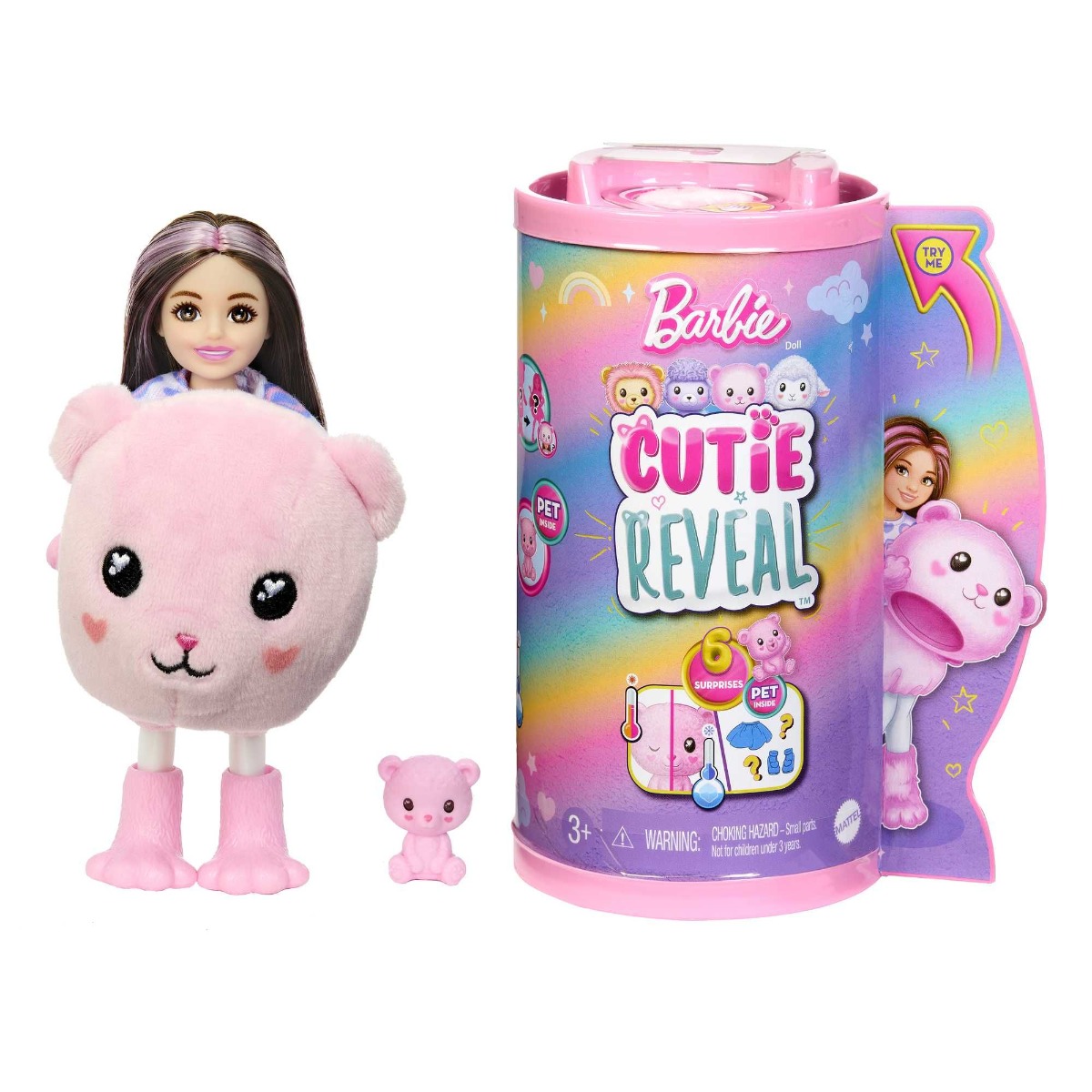 Papusa Barbie Chelsea Cutie Reveal Ursulet - poza 1