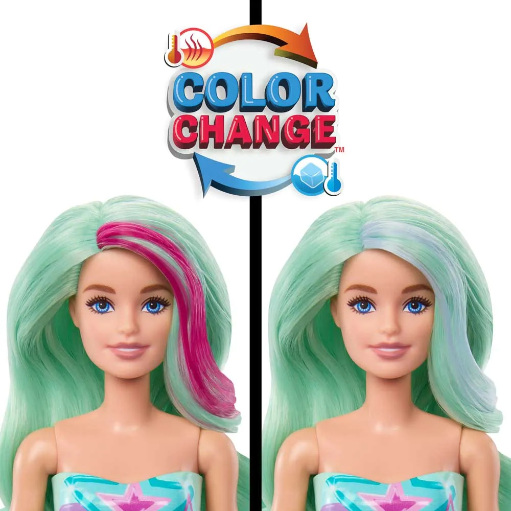 Papusa Barbie Color Reveal Deep Sea Mermaid Magical Transformation - poza 4