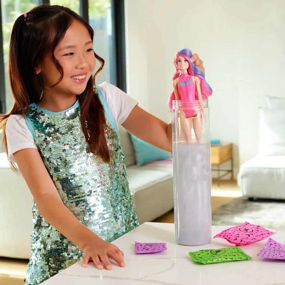 Papusa Barbie Color Reveal Disco Star - poza 4