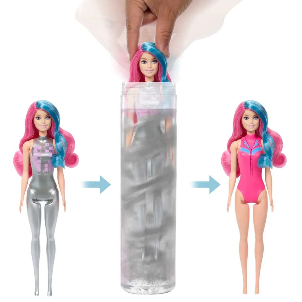 Papusa Barbie Color Reveal Disco Star - poza 5