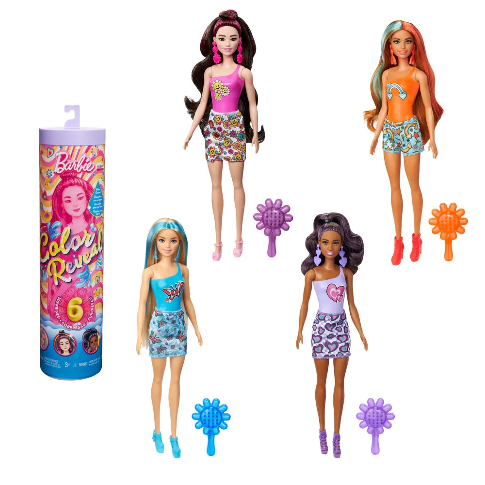 Papusa Barbie Color Reveal Rainbow Groovy - poza 1