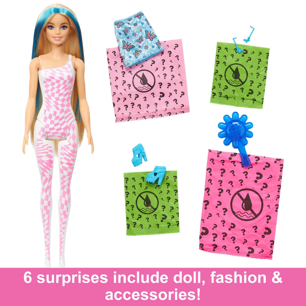 Papusa Barbie Color Reveal Rainbow Groovy - poza 5