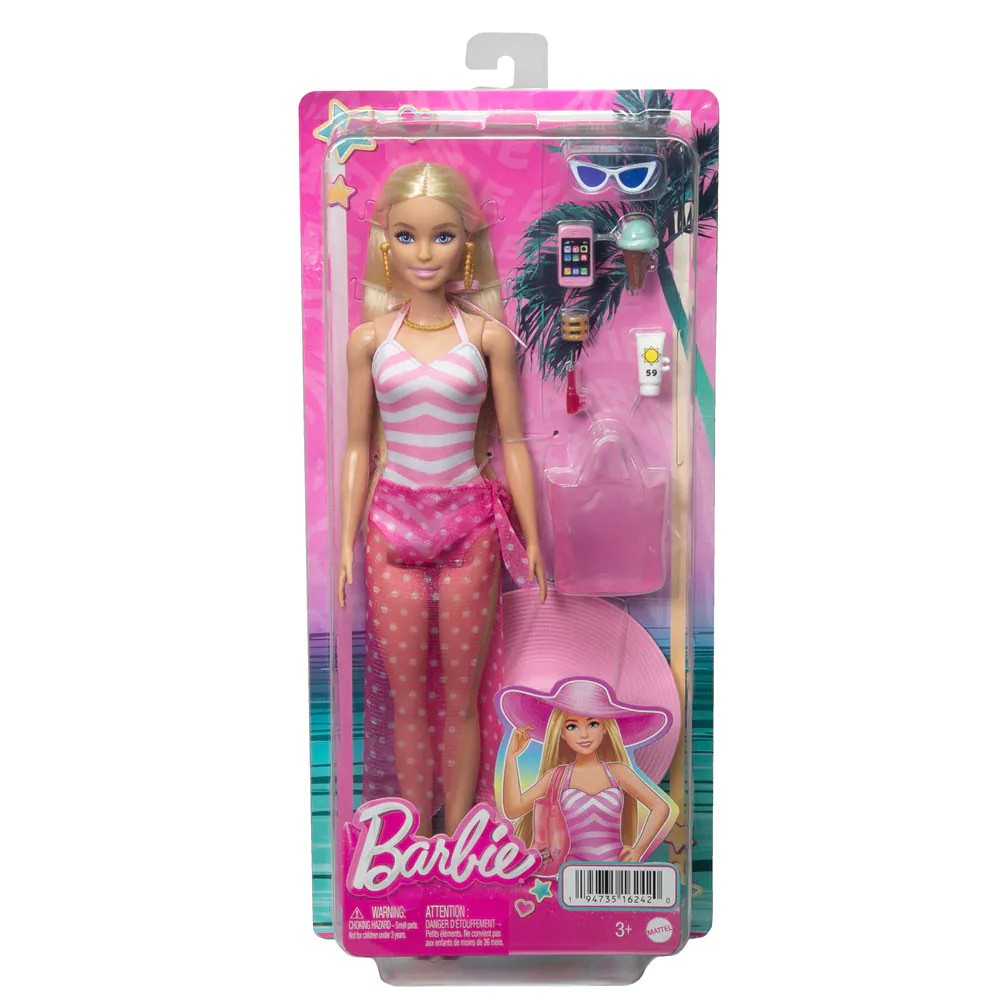 Papusa Barbie cu accesorii Barbie La Plaja - poza 4