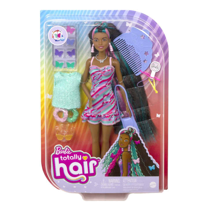 Papusa Barbie cu accesorii Tottaly Hair Butterfly - poza 2