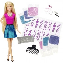 Papusa Barbie cu par stralucitor - poza 2