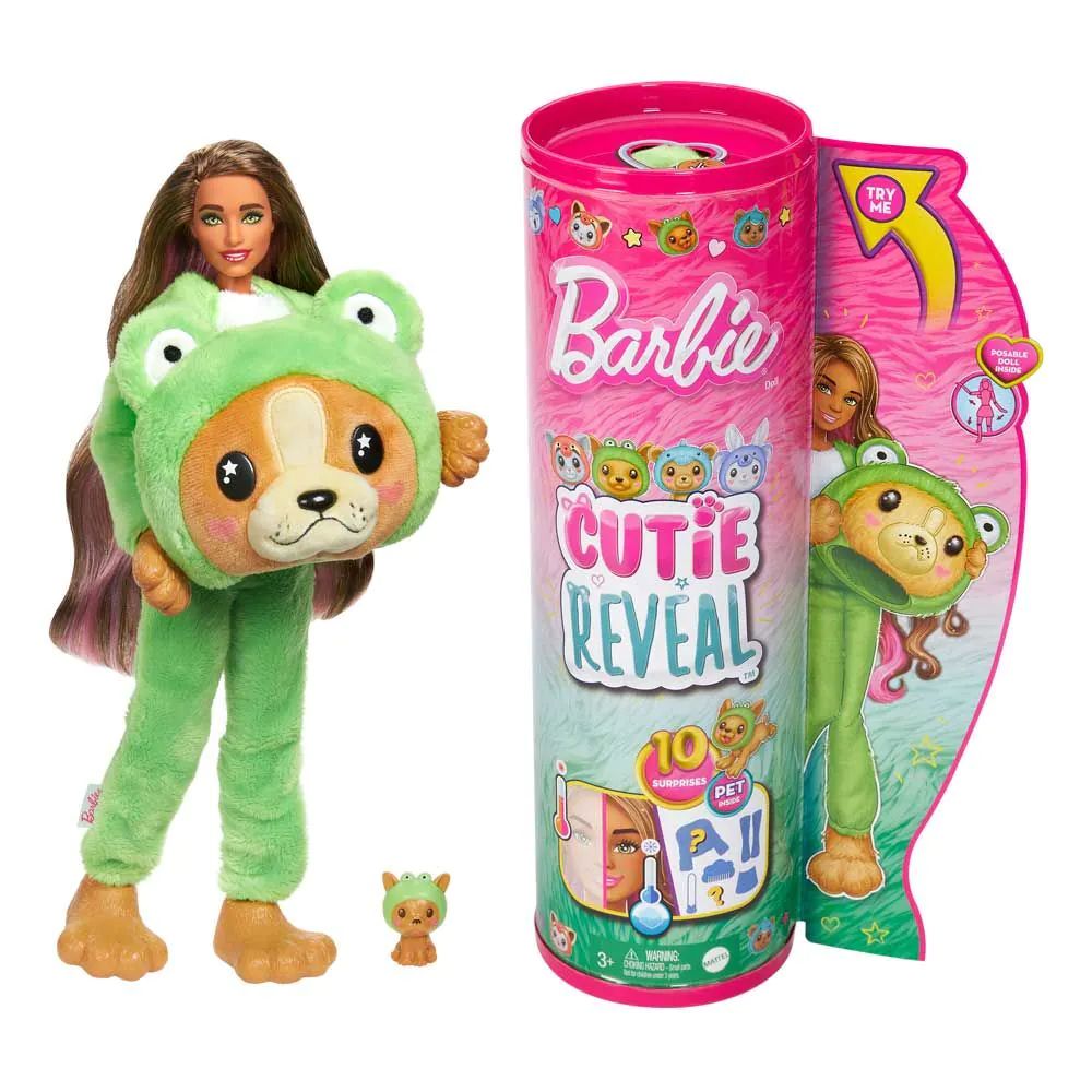 Papusa Barbie Cutie Reveal Catelus Broasca - poza 1