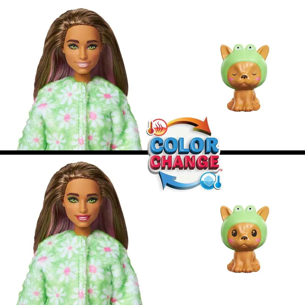 Papusa Barbie Cutie Reveal Catelus Broasca - poza 3