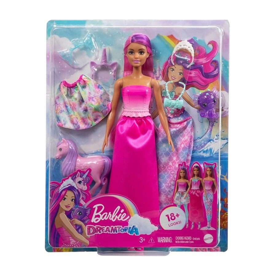 Papusa Barbie Dreamtopia cu haine sirena si accesorii - poza 2