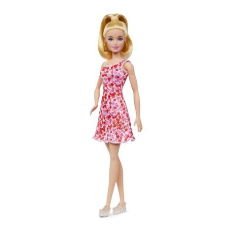 Papusa Barbie Fashionista Blonda Cu Parul Prins In Coada - poza 4