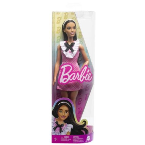 Papusa Barbie Fashionista Bruneta Cu Bentita - poza 1
