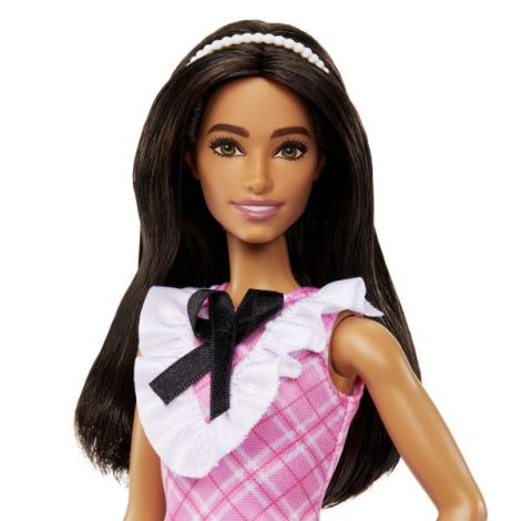 Papusa Barbie Fashionista Bruneta Cu Bentita - poza 3