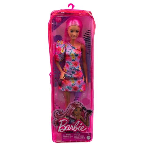 Papusa Barbie Fashionista Cu Par Roz Si Picior Protetic - poza 1