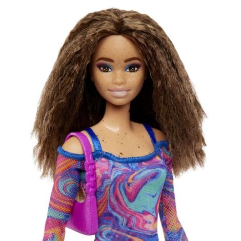 Papusa Barbie Fashionista Satena Cu Pistrui - poza 3