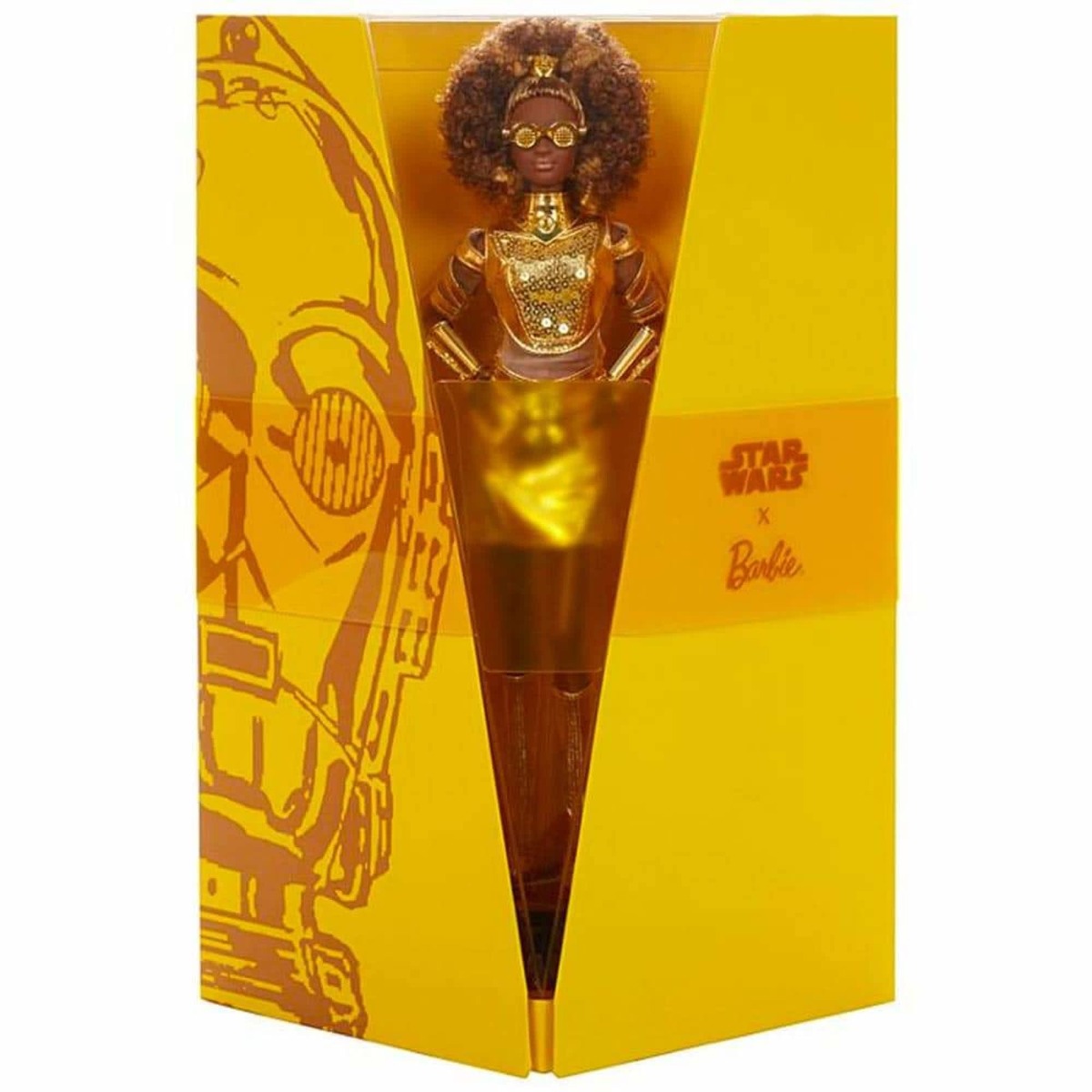 Papusa Barbie Gold Label editia Star Wars C-3PO - poza 2