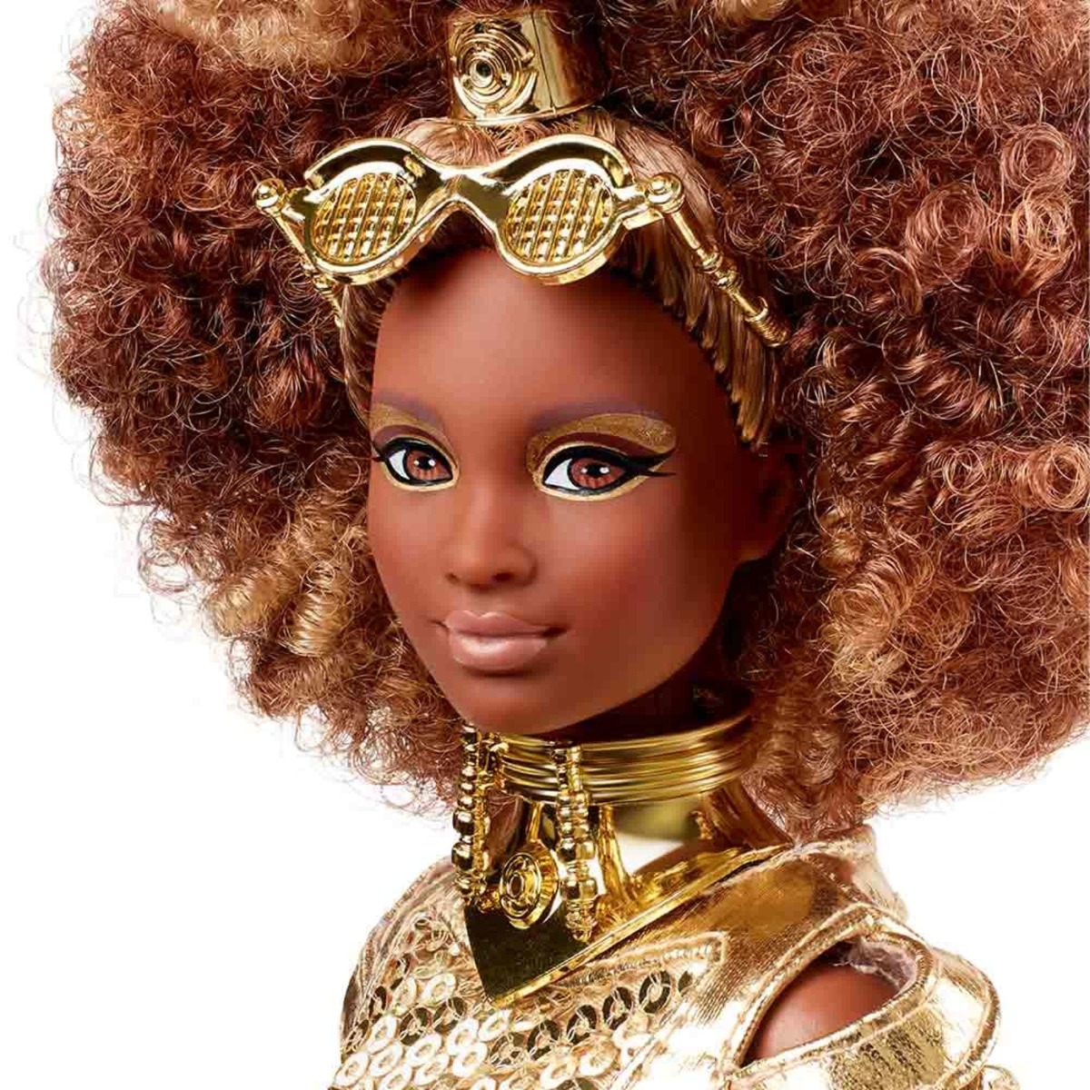 Papusa Barbie Gold Label editia Star Wars C-3PO - poza 3