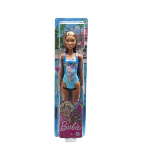 Papusa Barbie Satena Cu Costum De Baie Albastru - poza 1
