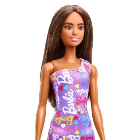 Papusa Barbie Satena Cu Rochita Mov - poza 5