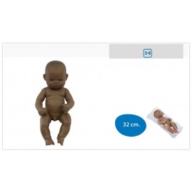Papusa Bebelus african Baiat 32 cm - Miniland - poza 2